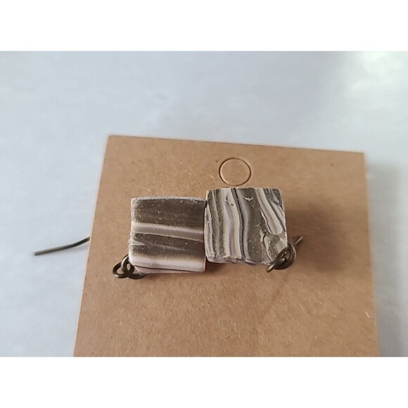 Polymer Clay Floral Dangling Pierced Earrings New - Picture 6 of 10